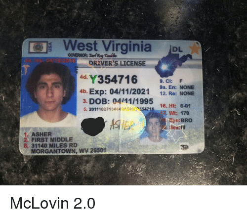 4d on drivers license